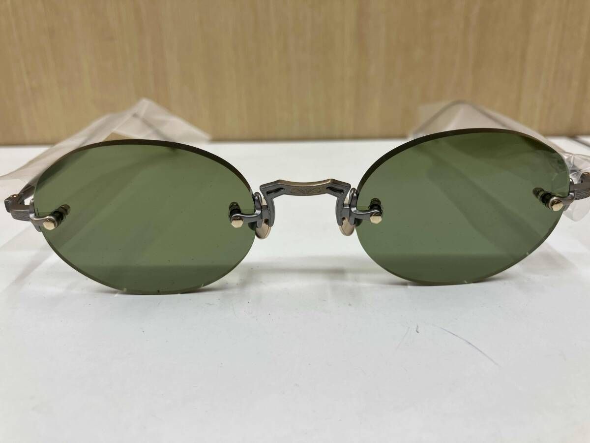 MATSUDA マツダ EYEWEAR M 5002 アイウェア 3ピース リムレス グリーン系