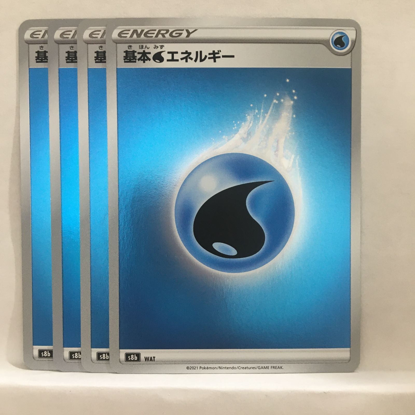 ポケカ】基本水エネルギー(s8b）WATミラー4枚セット - メルカリ