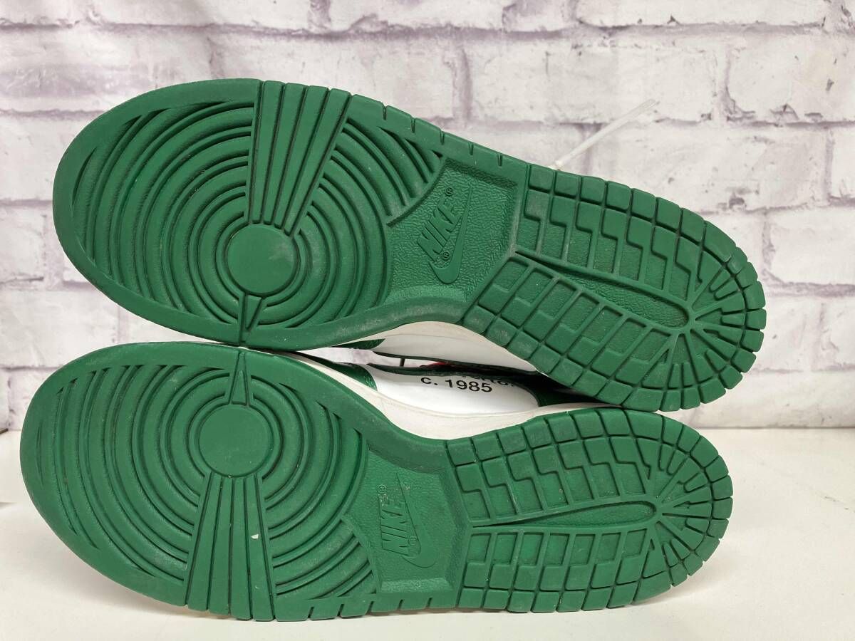 NIKE×OFF-WHITE ナイキ×オフホワイト DUNK LOW White/Pine Green 