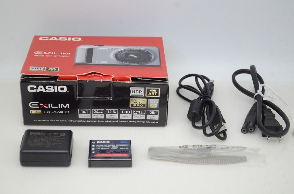 美品 CASIO カシオ HIGH SPEED EXILIM EX-ZR400 コンパクトデジタル