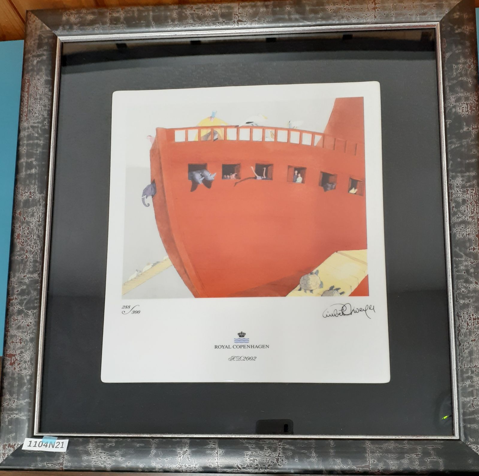 美品！希少！【1104N21】ロイヤルコペンハーゲン 陶板画 ノアの箱舟