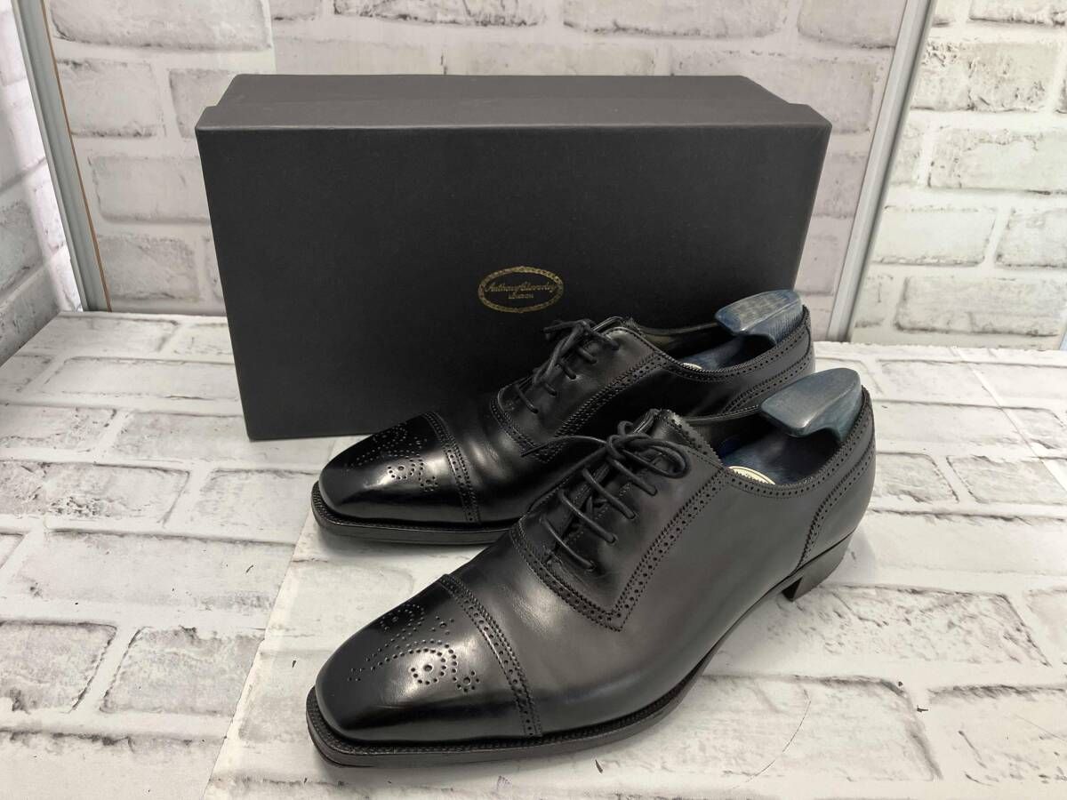 ANTHONY CLEVERLEY/ウィングチップ/箱付き/シューツリー付き