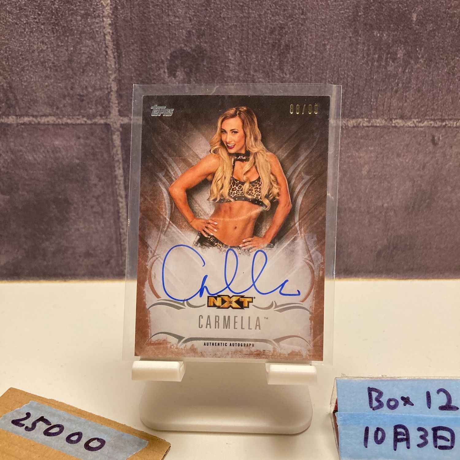 2016 Topps WWE Undisputed Carmella 08 99 直筆サインカード NXT 女子プロレス カード