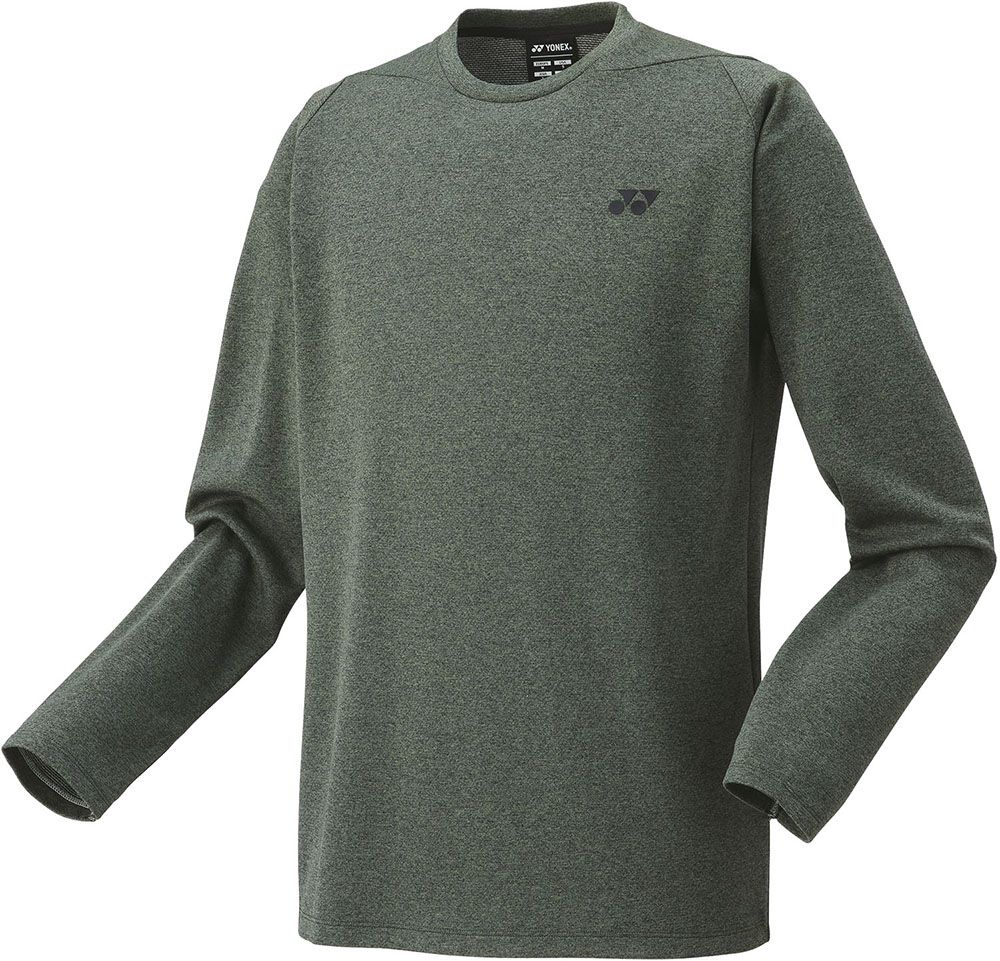 新作入荷，送料無料 ヨネックス YONEX テニス ユニロングスリーブ Tシャツ トップス 長袖 ヒートカプセル ストレッチ 練習 トレーニング 部活 クラブ 学生 学校 防寒 冬 メンズ 男性 レディース 女性  16666 180 モス ポロシャツ