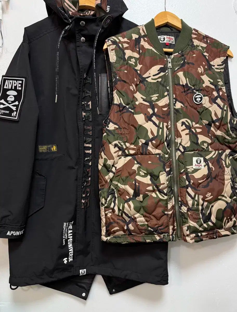 エイプバイベイプ カモ 2 in 1 パーカ ジャケット L