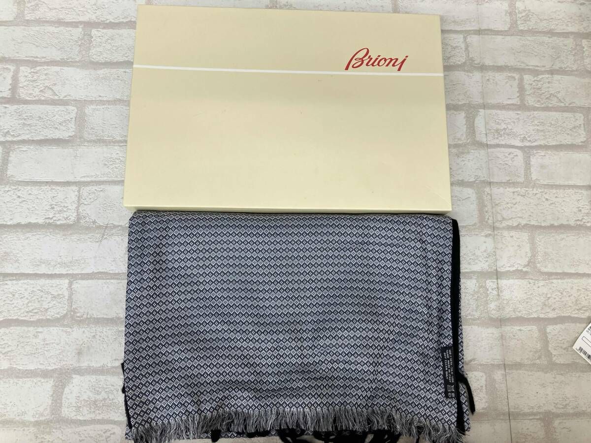 BRIONI ブリオーニ マフラー ストール レディース メンズ 幾何学模様