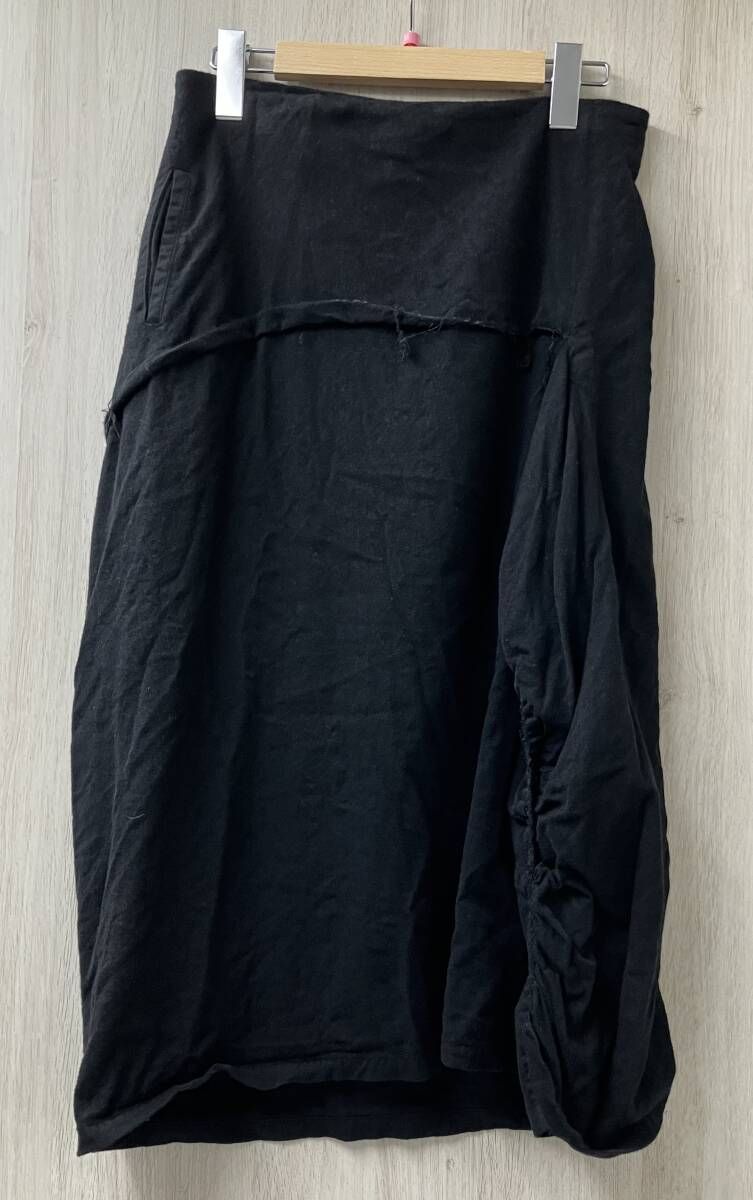 Y S ワイズ ヨウジヤマモト YC 04 102 カットオフ デザイン スカート サイズ2 ブラック