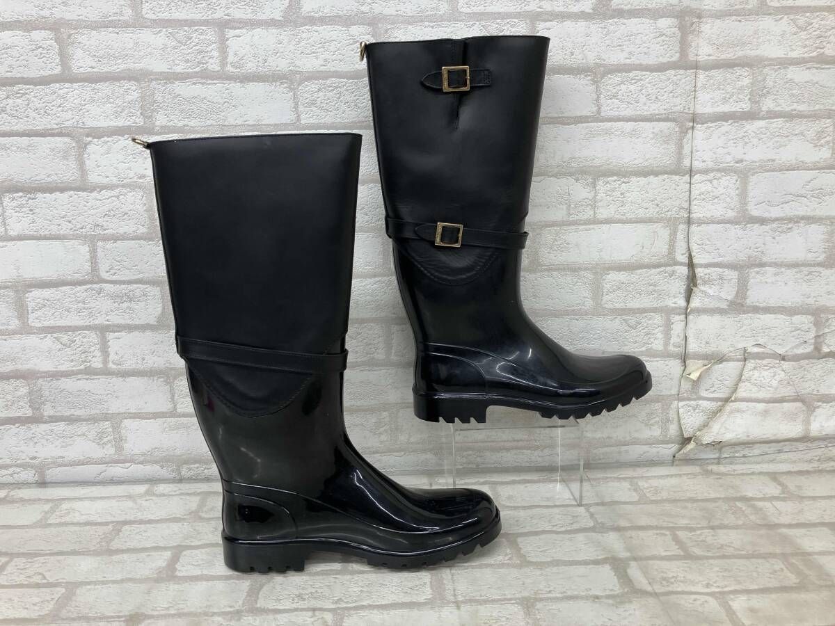 JIMMY CHOO ジミーチュウ レディース サイズ36 ブラック レインブーツ