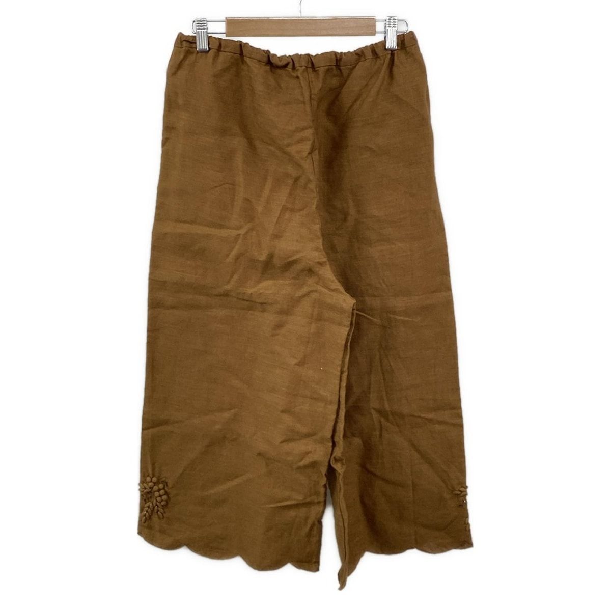 TOWAVASE トロヴァーズ パンツ レディース - ブラウン フルレングス 麻