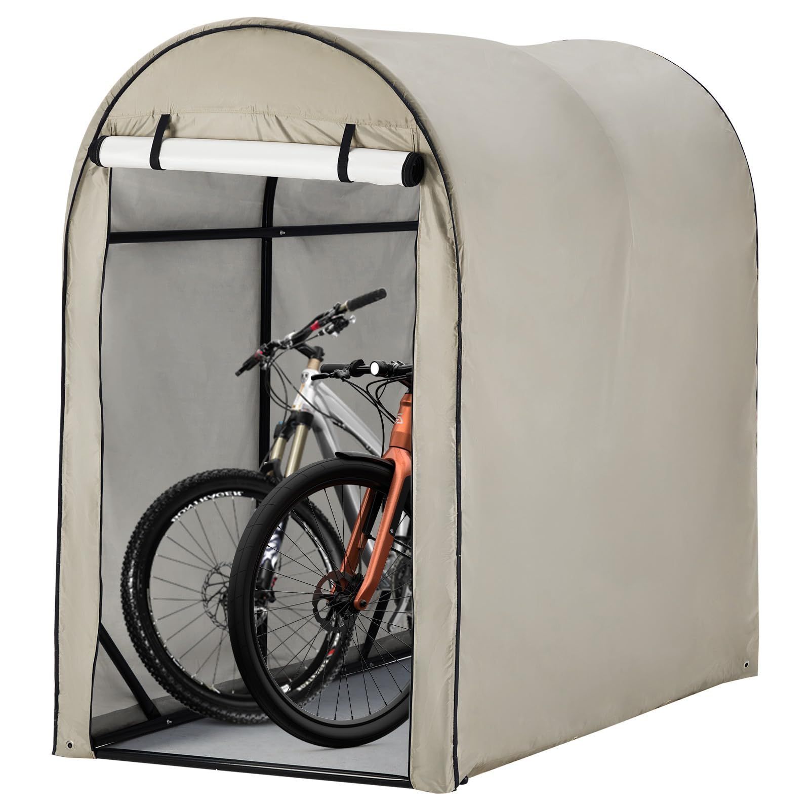 ガービー Garvee サイクルハウス ガレージ 頑丈 防水 1台用 2台用 サイクルポート 自転車テント 収納 梅雨対策 カーキ色