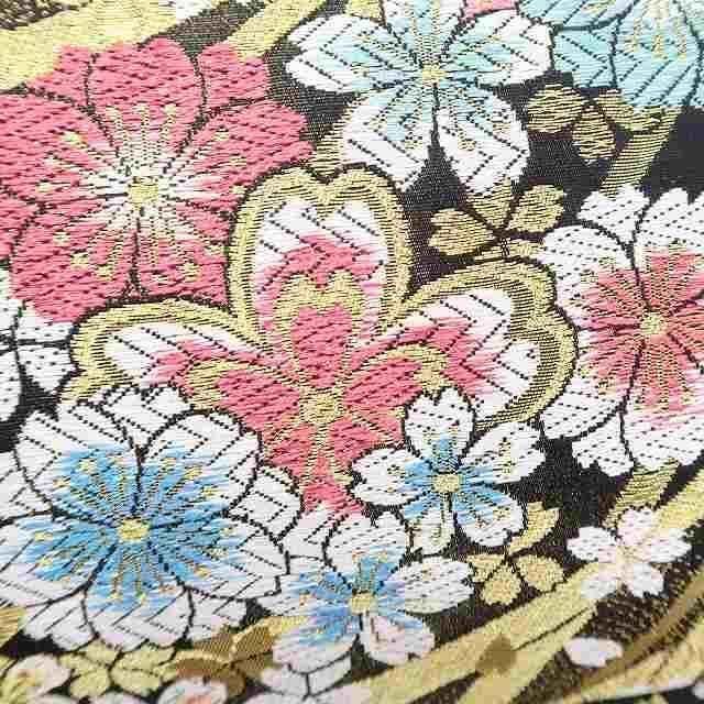 ✾まめ藤✾美品 正絹 着物 振袖用“星よりも先に夜空を彩る桜の群