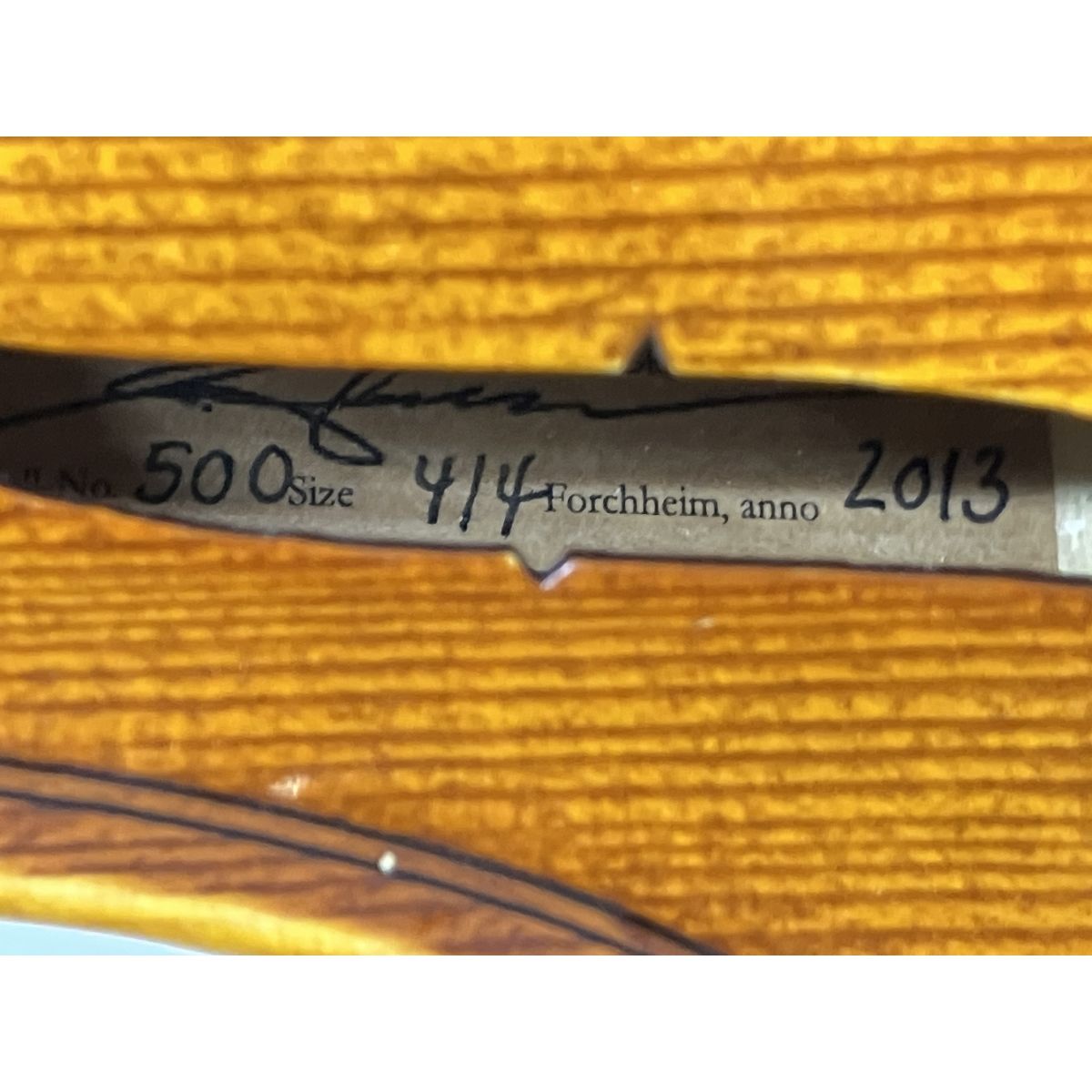 Klaus Heffler クラウス ヘフラー モデルナンバー 500 4/4 バイオリン