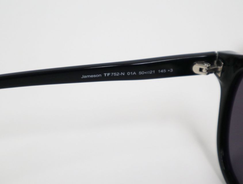 トムフォード TOM FORD サングラス Jameson TF 752-N ブラック ボストン型 メタルロゴ アイウェア