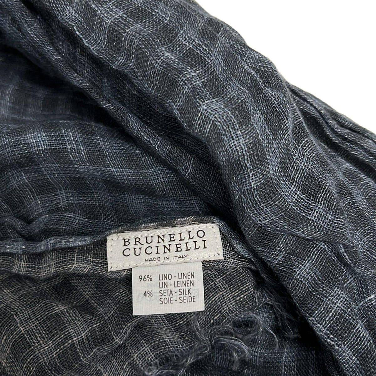 美品 ブルネロクチネリ ショールカラーベスト ネイビー サイズ48*HD143