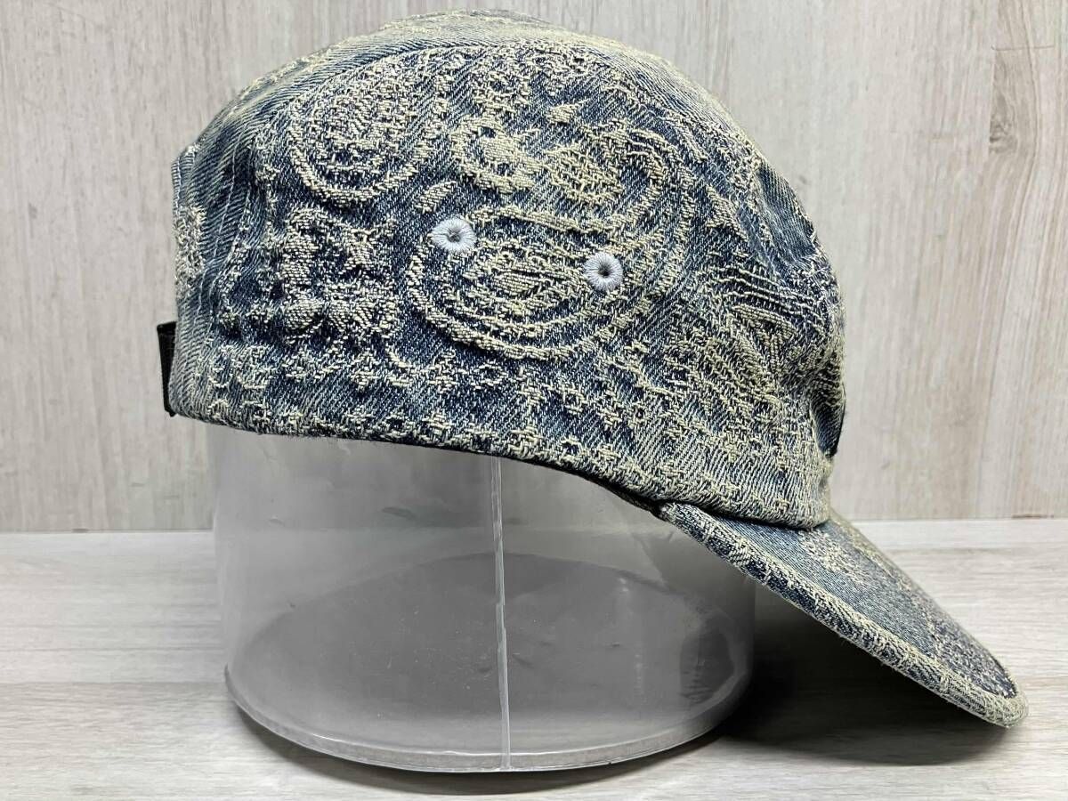 Supreme Bandana Jacquard Denim Camp Cap ボックスロゴ バンダナ ジャ
