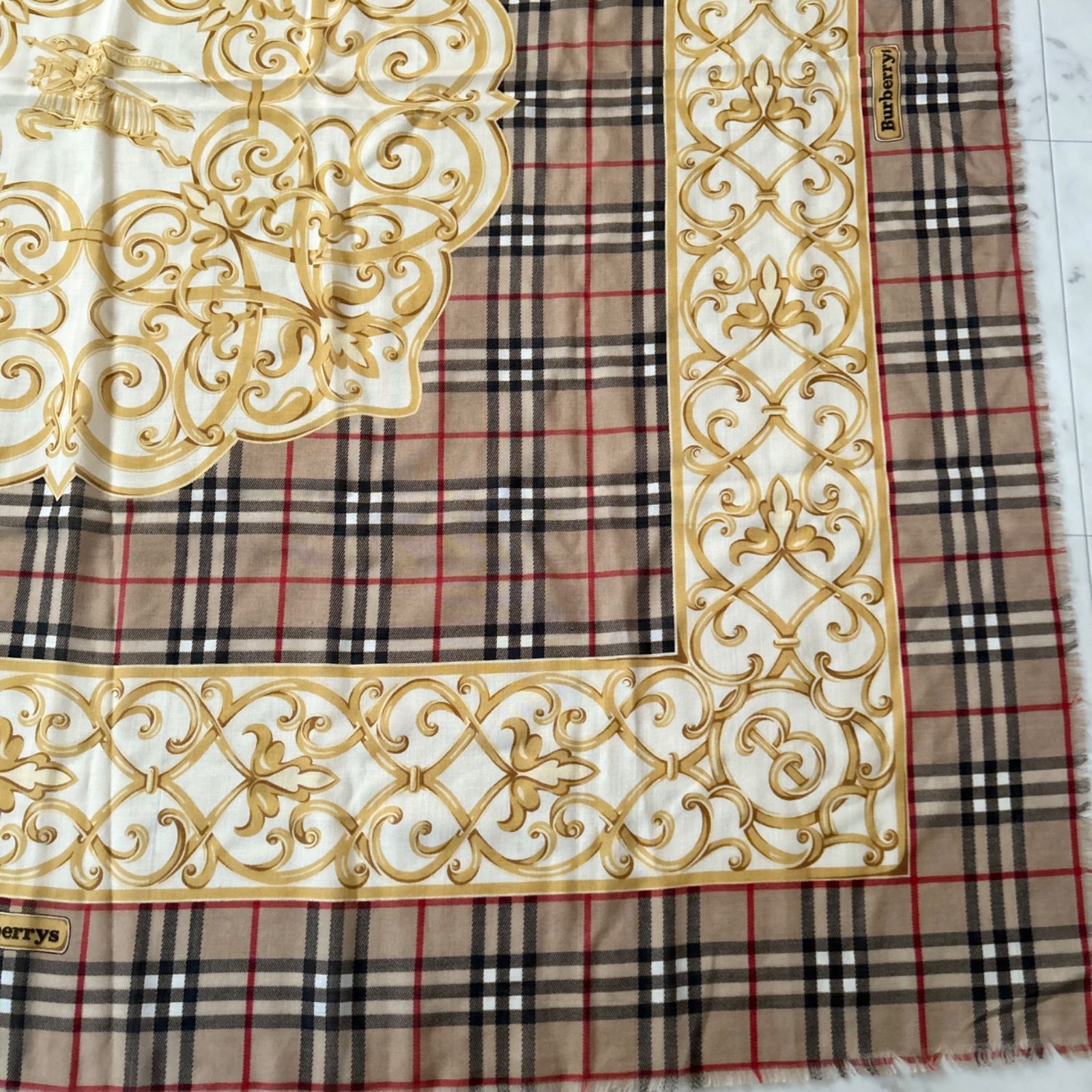 シルクウール 大判ストール