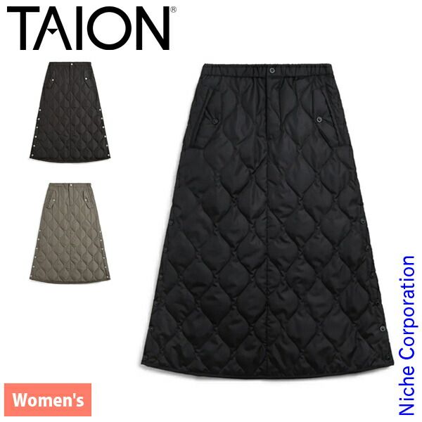 タイオン ミリタリー ダウンスカート TAION- -1 LO DKH ダークカーキ L