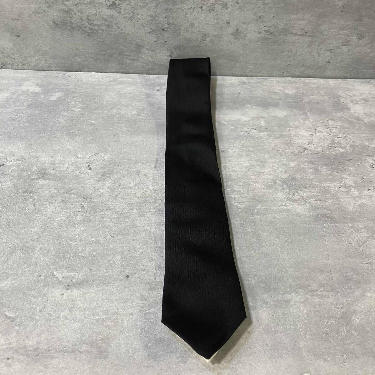 00s 本人期 NUMBER (N)INE バイカラーシルクネクタイ ホワイト