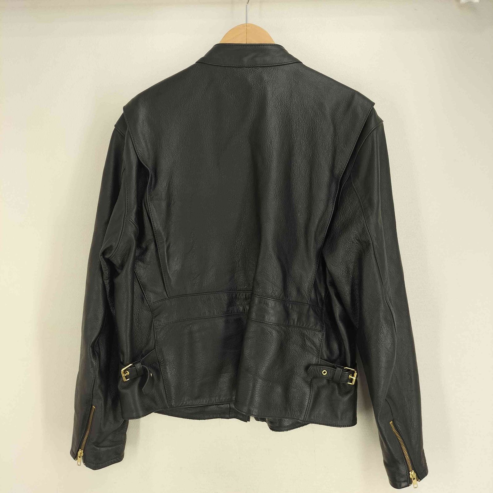 ユーズドフルギ 古着 MORGAN MEMPHIS BELLE 本革 シングルライダースジャケット メンズ import L