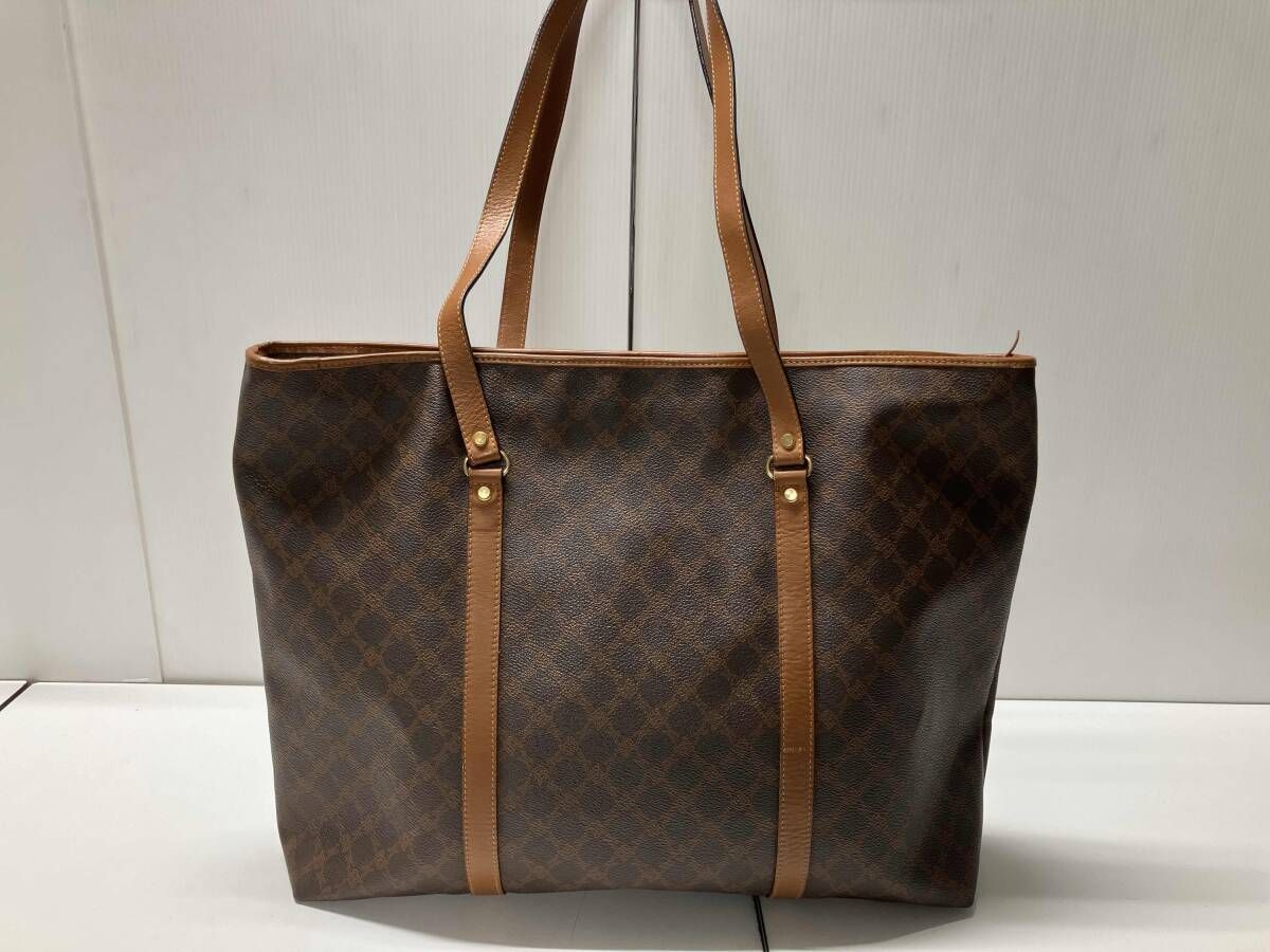 BALLY バリー トートバッグ モノグラム柄 ダークブラウン 茶 大きめ