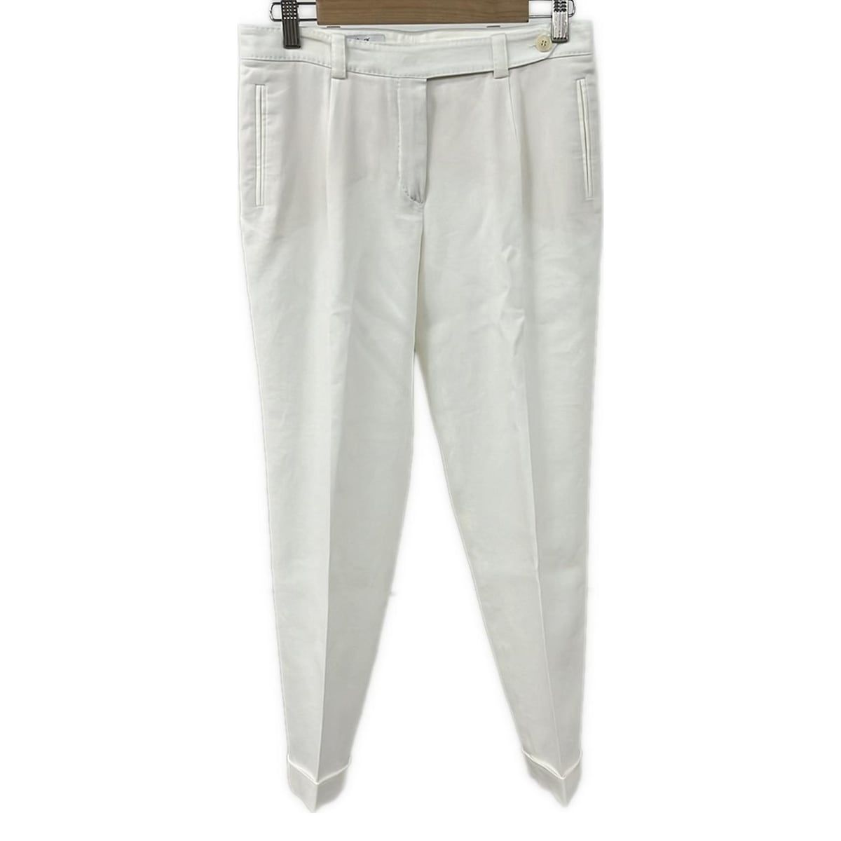 Loro Piana ロロピアーナ パンツ サイズ42 M レディース 白 フルレングス