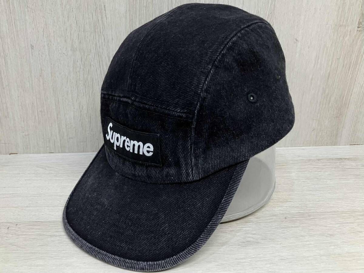 Supreme Denim Camp Cap デニム キャンプ キャップ シュプリーム 帽子 アジャスター付き ブラック メンズ