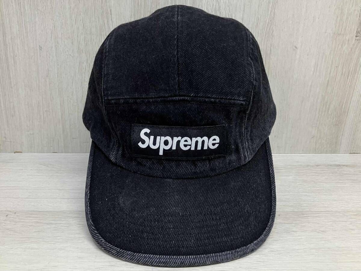 Supreme Denim Camp Cap デニム キャンプ キャップ シュプリーム 帽子 アジャスター付き ブラック メンズ