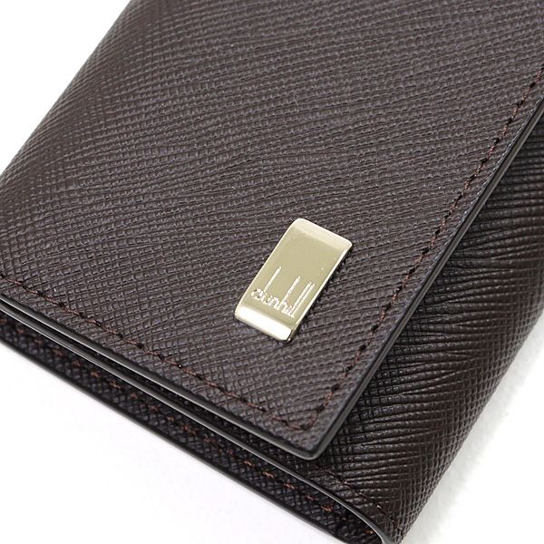 dunhill/ダンヒル　キーケース　プレーン　未使用品 dunhill ダンヒル プレーン キーケース ブラウン PVC メタルロゴ 6連