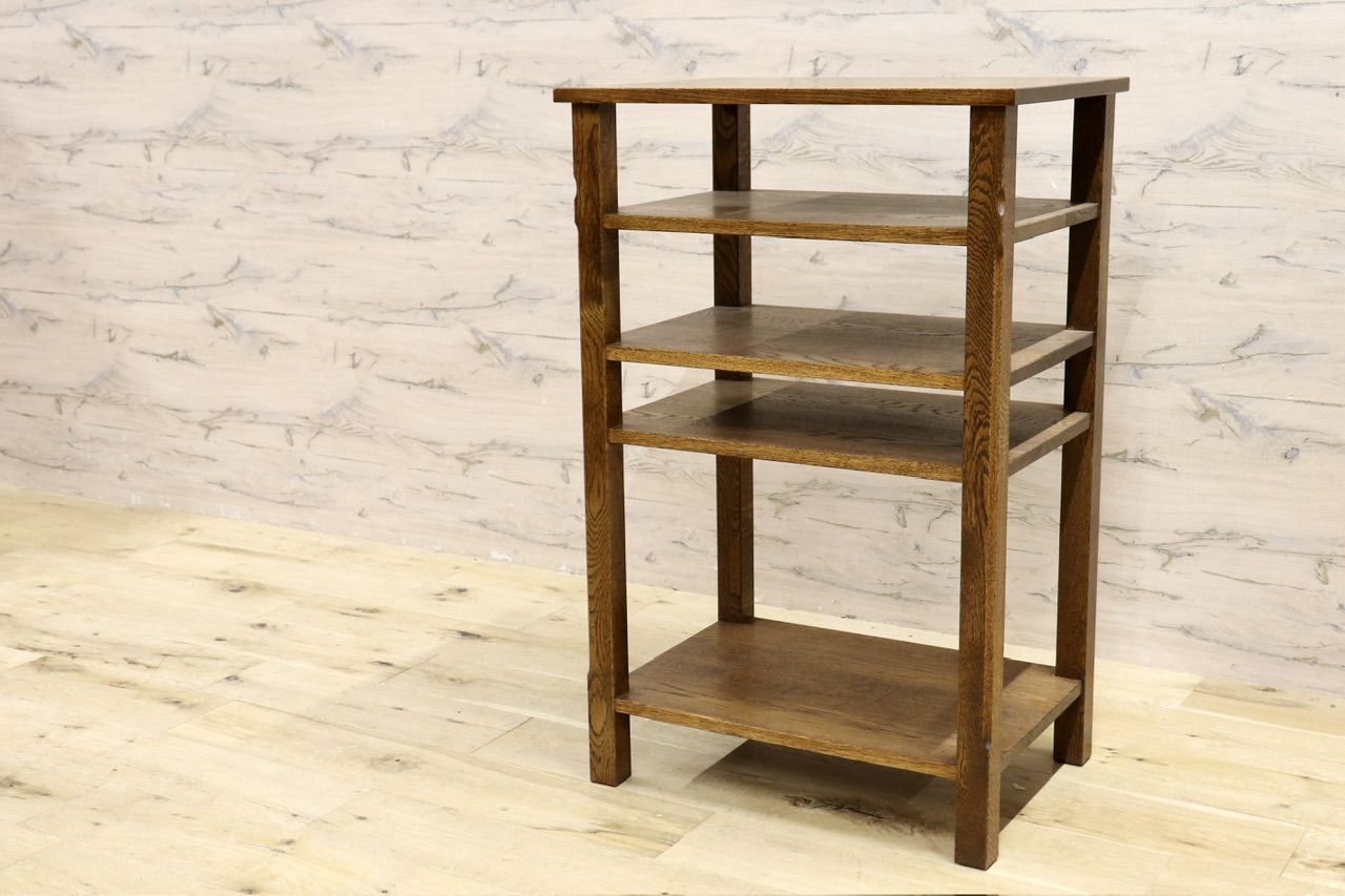 GMIK669○神戸家具 洋家具 4段ラック 収納棚 ラック 飾り棚 収納ラック