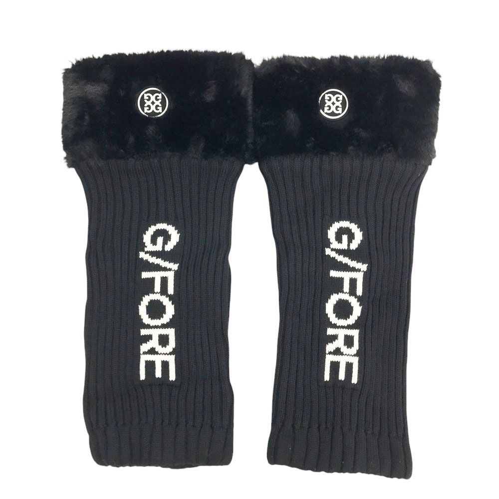 G|FORE ジーフォア ニットレッグウォーマー ファー ブラック系 1098 ゴルフウェア ストスト