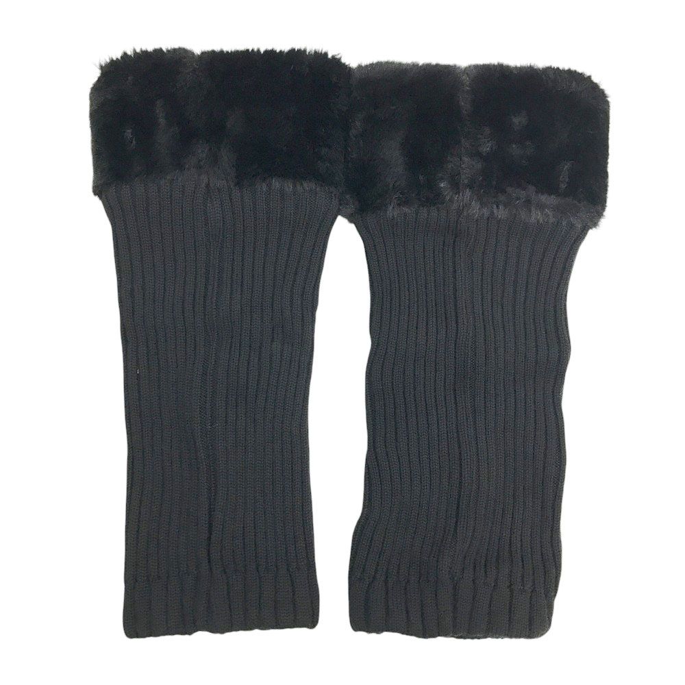 G|FORE ジーフォア ニットレッグウォーマー ファー ブラック系 1098 ゴルフウェア ストスト