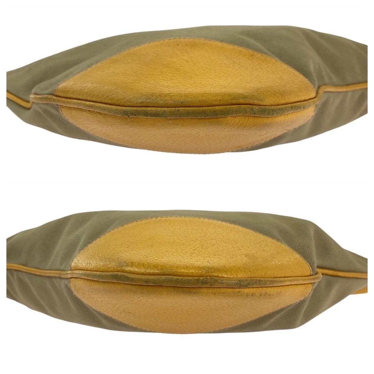 PRADA プラダ 三角ロゴプレート ベージュ イエロー シルバー金具 トートバッグ ハンドバッグ ショルダーバッグ レディース 506440 トートバッグ バッグ レディース