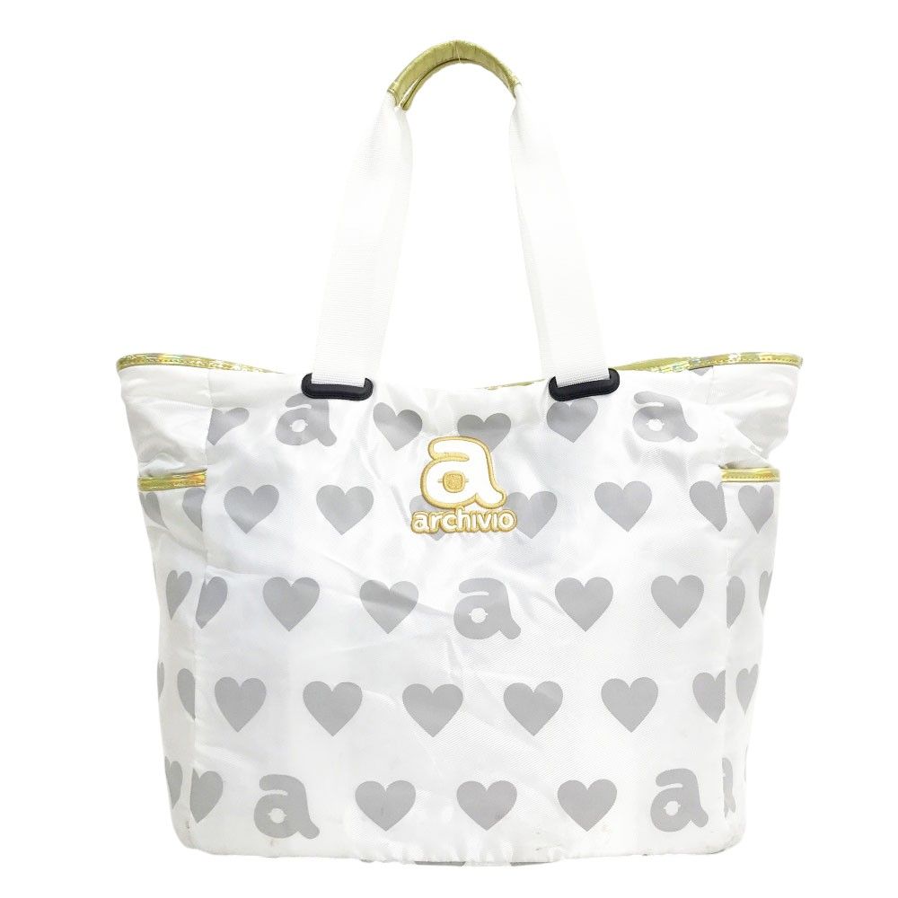 ARCHIVIO アルチビオ ロッカーバッグ トートバッグ ロゴ ハート柄