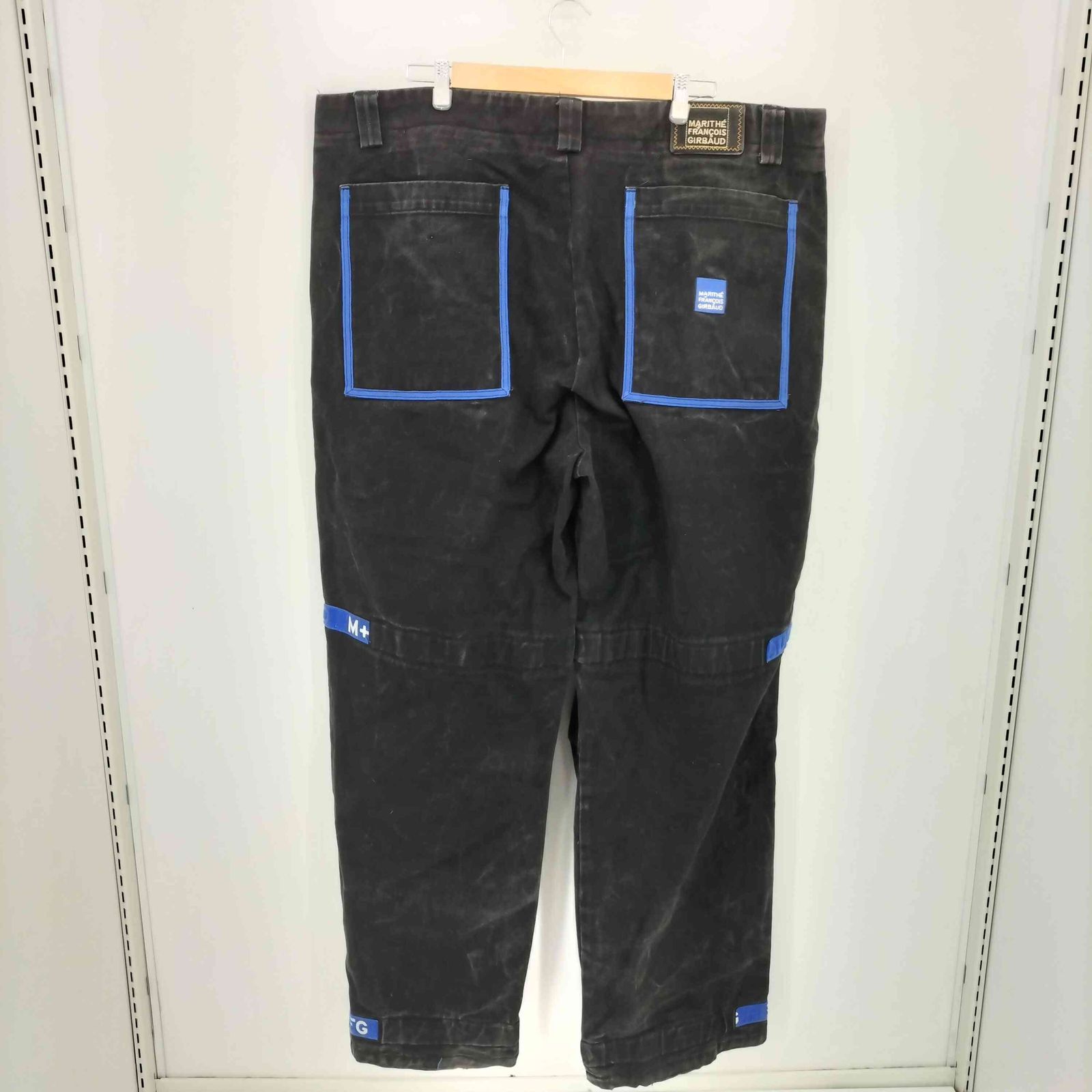 GIRBAUD ジルボー シャトルパンツ 38M ブラック デニム ジーンズ マリテフランソワジルボー MARITHE FRANCOIS GIRBAUD ブラック デニム