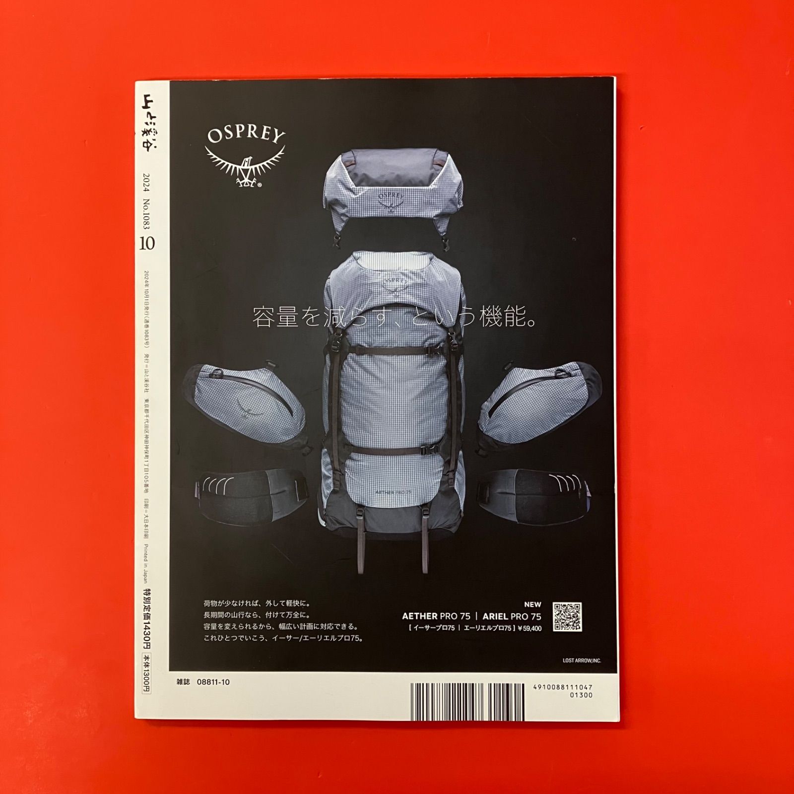 付録欠品】山と溪谷 2024年10月号 ym_c16_7782 - メルカリ