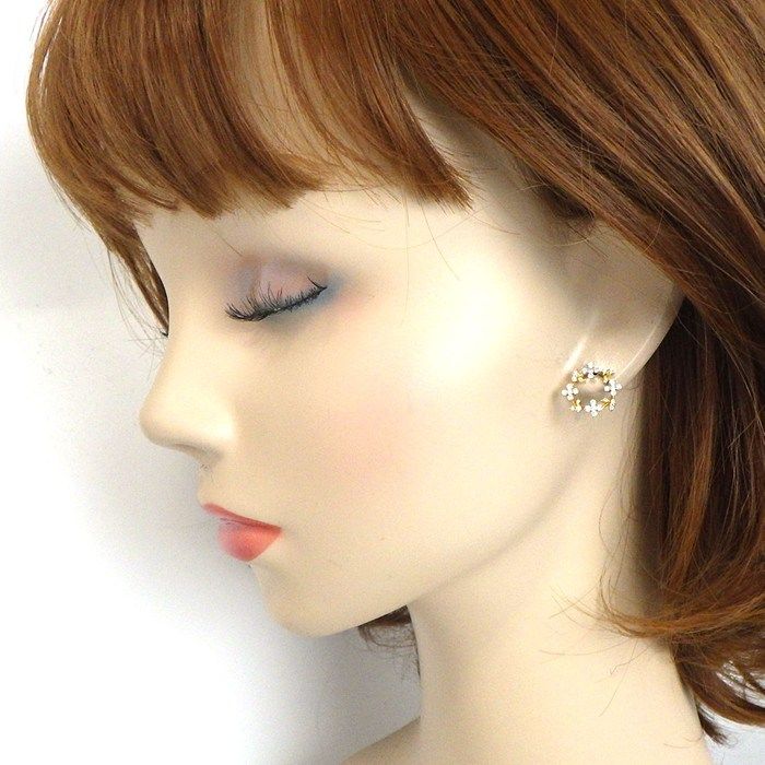 ポンテヴェキオ Ponte Vecchio ピアス リーフ フラワーモチーフ