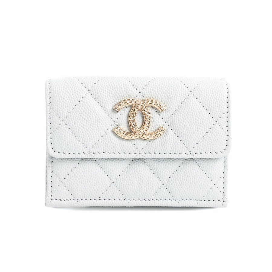 CHANEL　シャネル　コンパクトウォレット　AP4319 シャネル 三つ折り財布 レディース ココマーク ブラック CHANEL AP4319