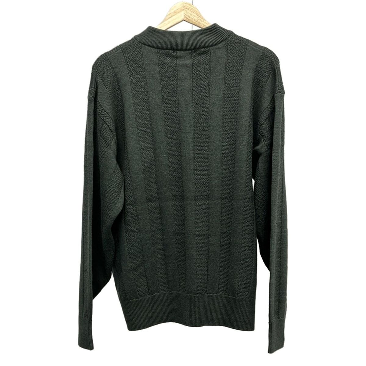 【DAKS/ダックス】長袖ニット　セーター　カシミヤ100% クリスマス　古着 DAKS(ダックス) 長袖セーター サイズL メンズ美品 - ダークグリーン