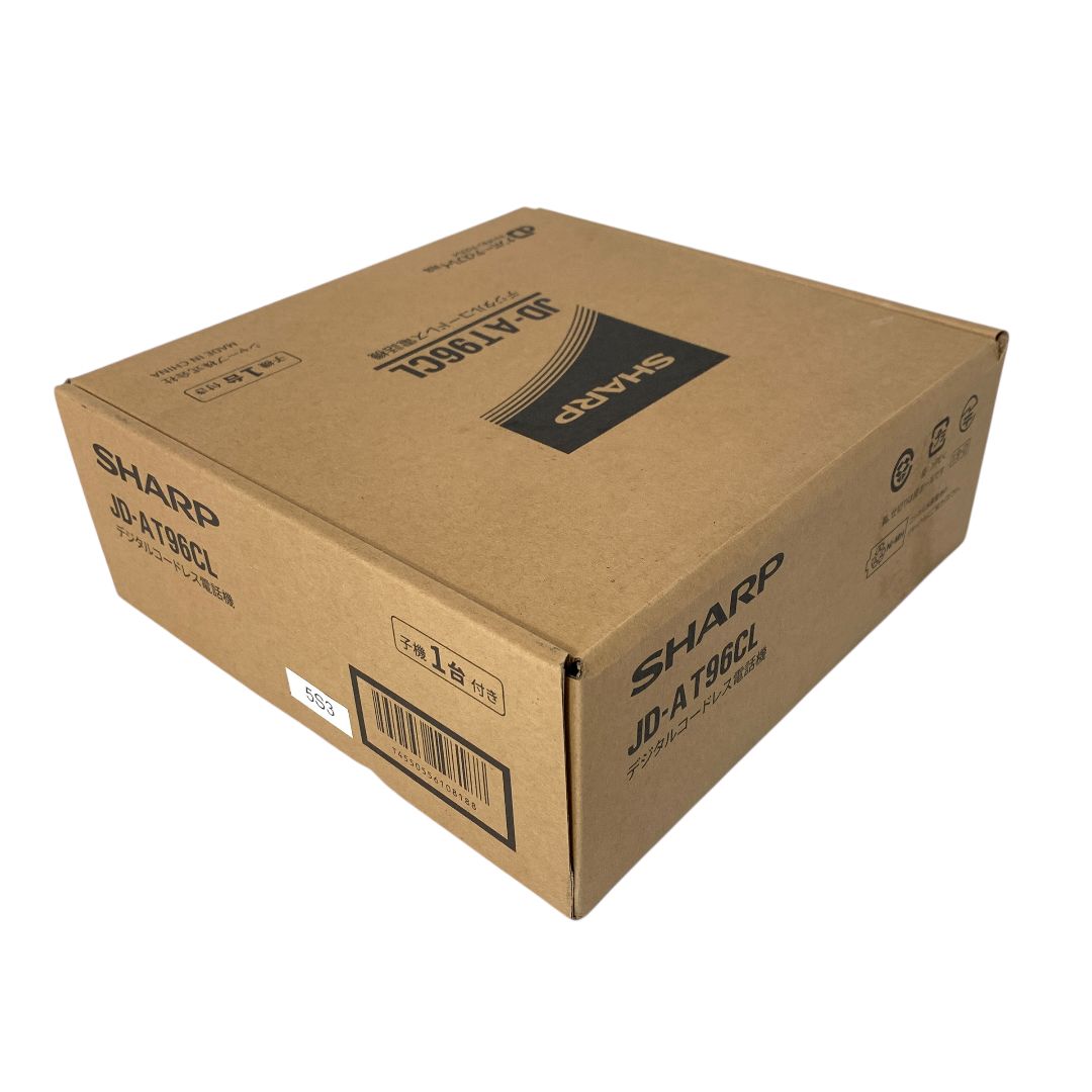  SHARP シャープ デジタルコードレス電話機 受話器 子機１台 JD AT 96 CL 店舗併売品 KON 電話機 生活家電