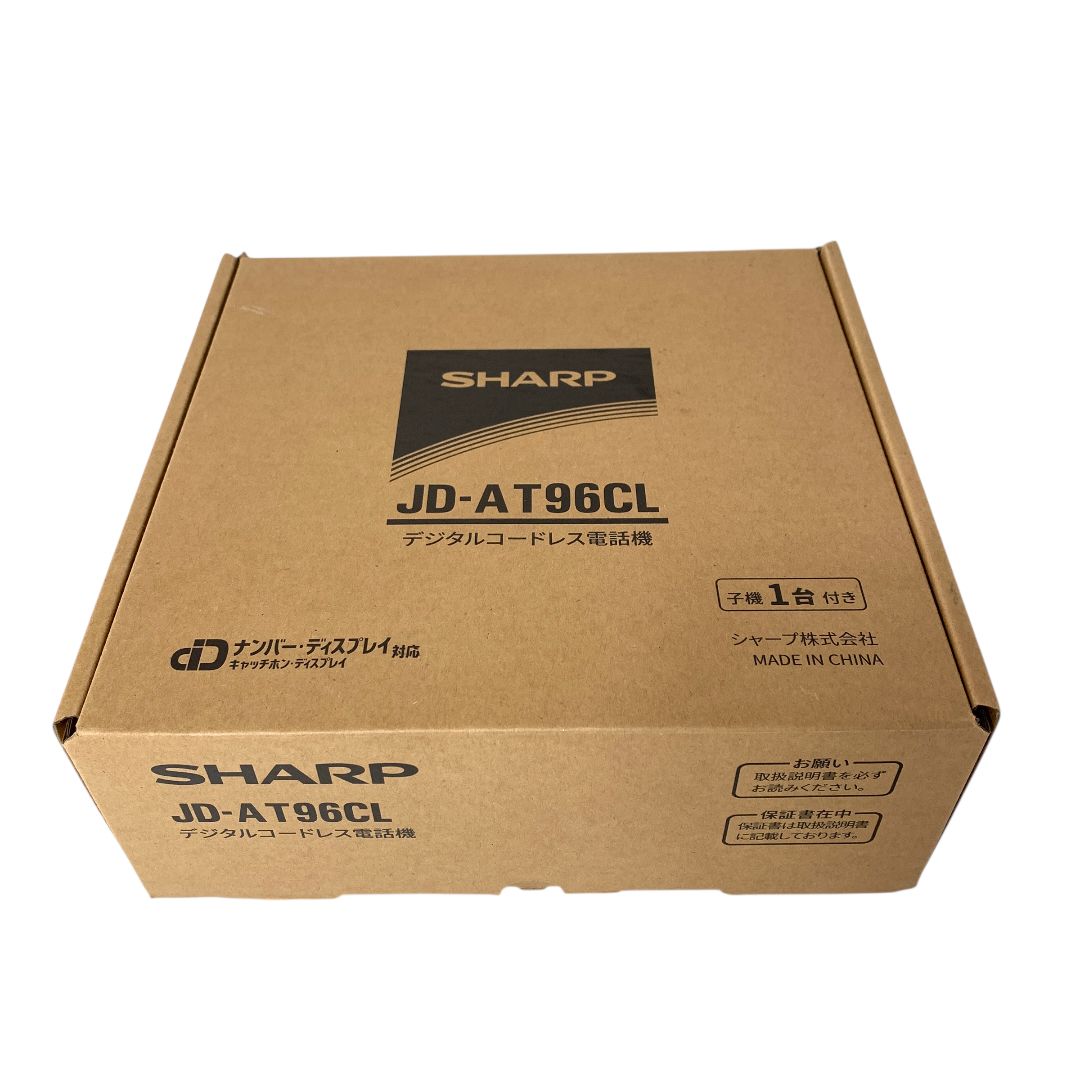 SHARP シャープ デジタルコードレス電話機 受話器 子機１台 JD AT 96 CL 店舗併売品 KON