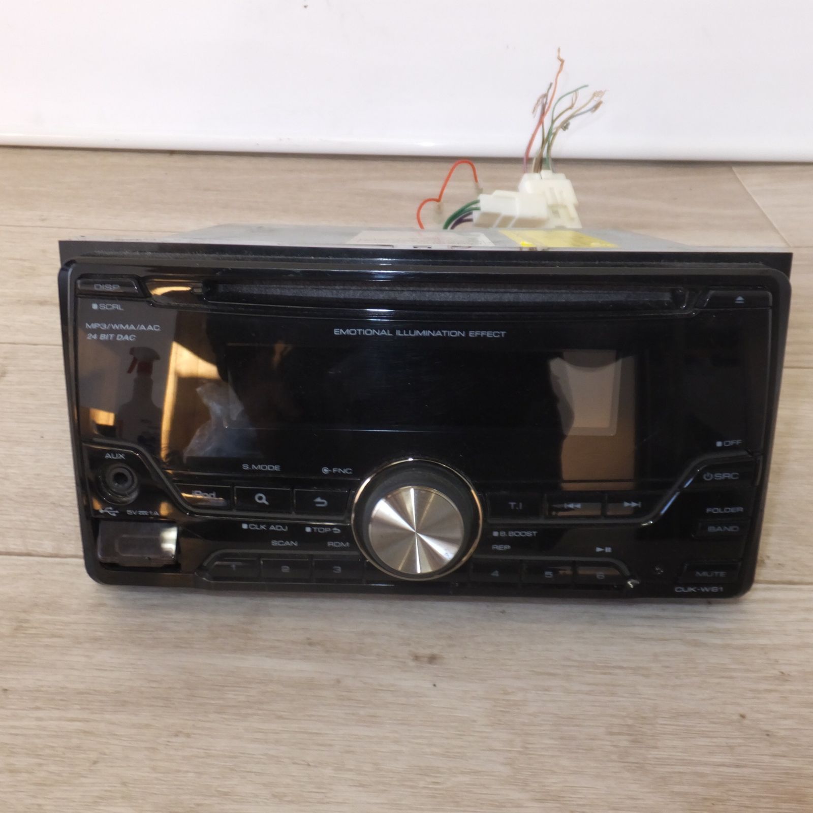 動作良好 ダイハツ純正 KENWOOD CUK-W61 ヘッドユニット ダイハツ純正カーステ CUK-W61 (KENWOOD)（ダイハツ ミラジーノ・L650