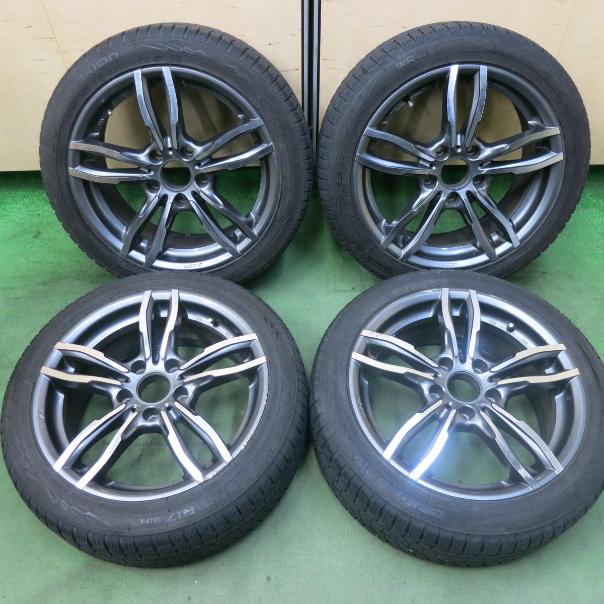バリ溝 8 5分 BMW 等 MAK LUFT FF 225 45 R 17 スタッドレス ノキアン WRA 4 FRT ルフト MFF 17インチ PCD 120 5 H ス
