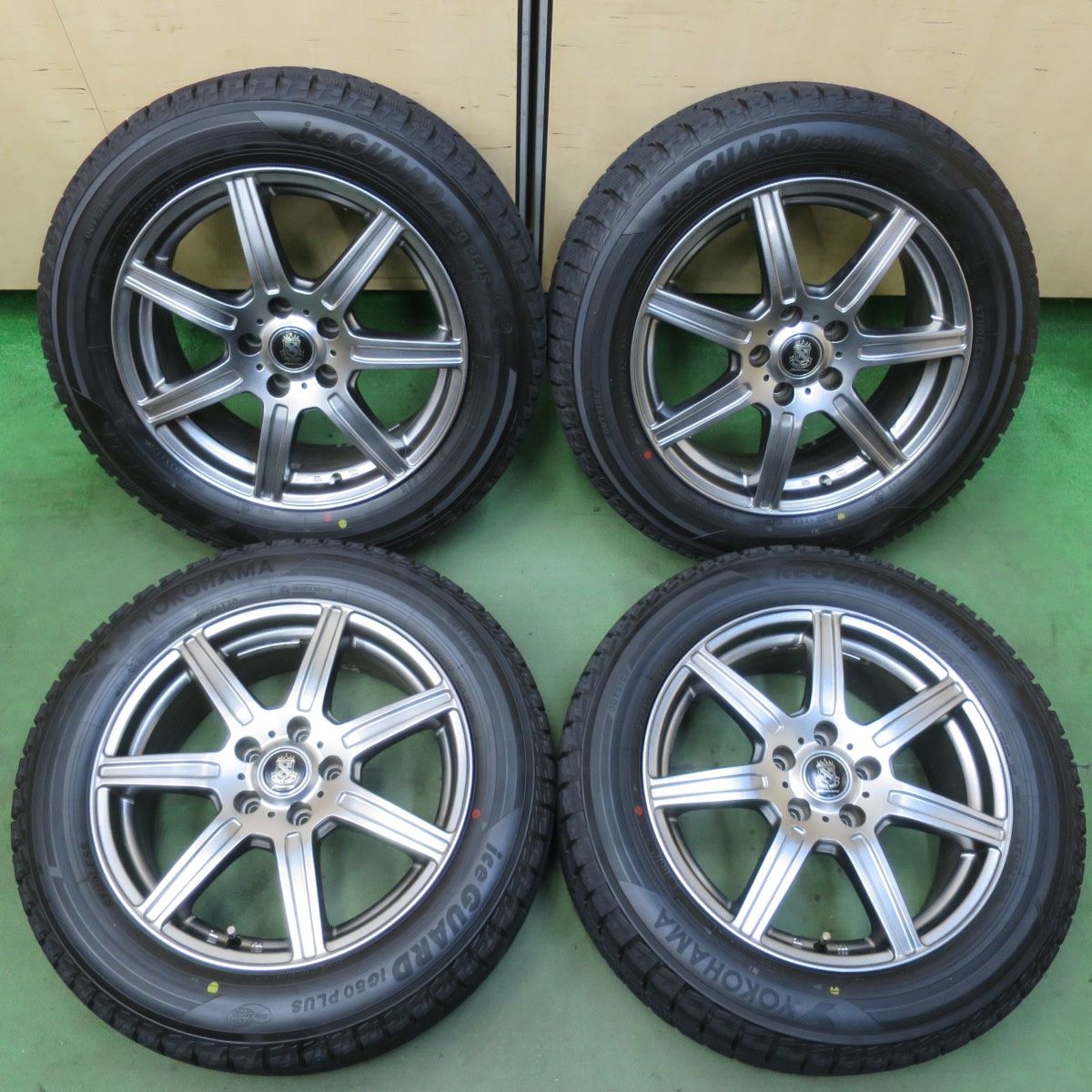 スタッドレス 215 60 R 17 ヨコハマ アイスガード iG 50 プラス MANARAY SPORT マナレイ スポーツ 17インチ PCD 114 3 5 H 5112110イス