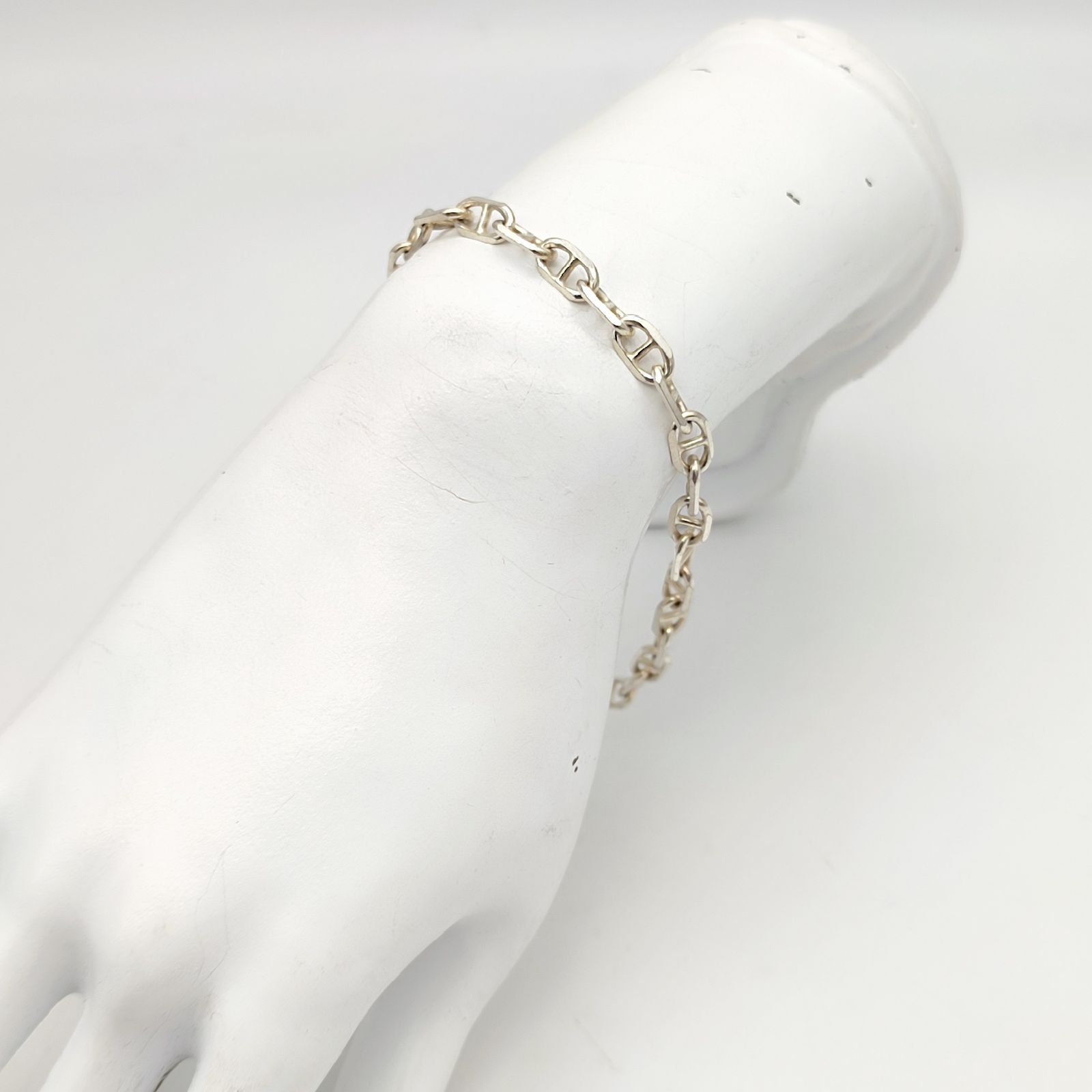 希少/美品】アンカーチェーンブレスレット ITALY SILVER シルバー925