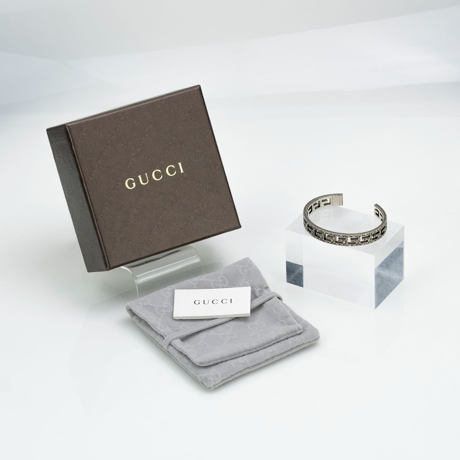 グッチ GUCCI バングル アラベスク Gモチーフ #19 シルバー925 約36.8g