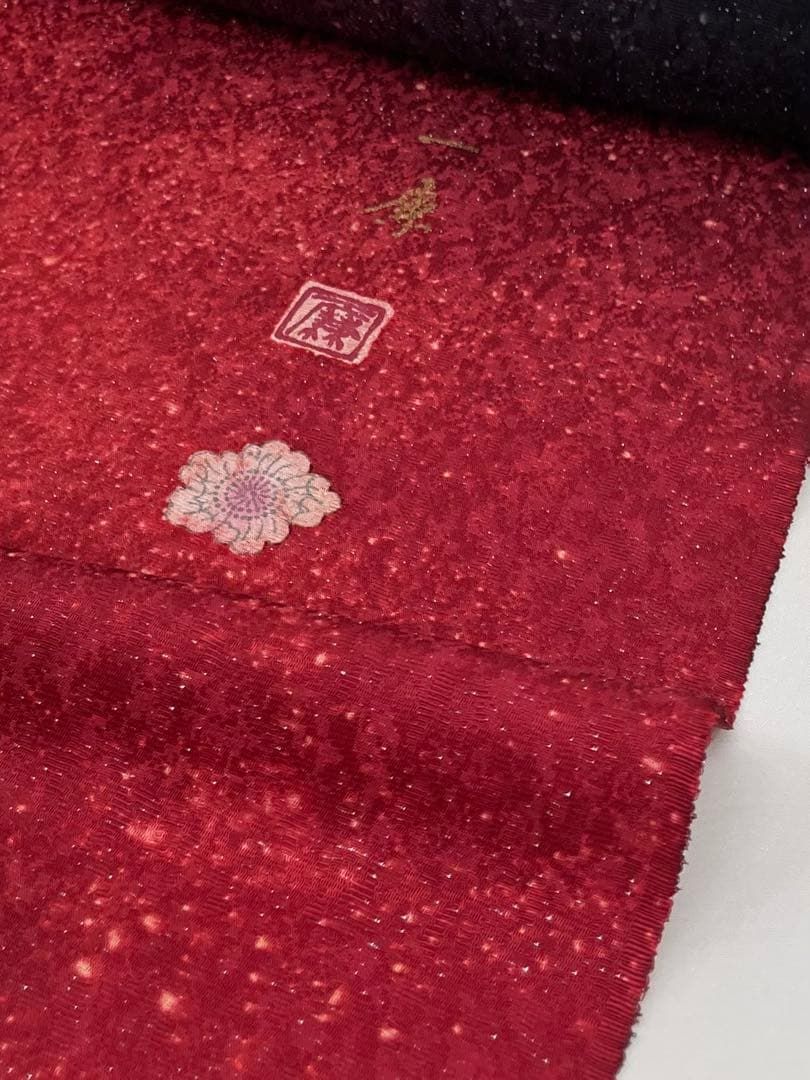 吉野一廉 銀通し 小紋 反物 正絹 着尺 落款入 作家物 No.82 - メルカリ