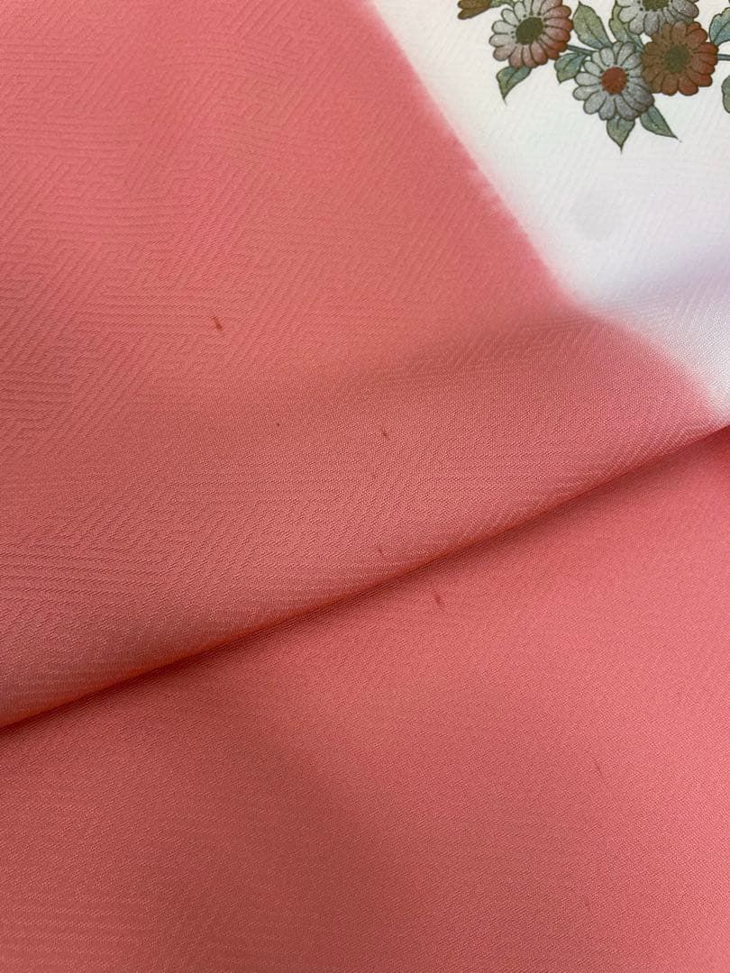  付け下げ 金彩 紋意匠 孔雀 正絹 反物 T 9134 訪問着 付け下げ 着物反物