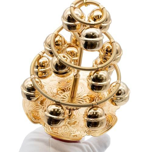 神楽鈴 金鍍金 30 cm 大人用 神具 祭具 スプリング式