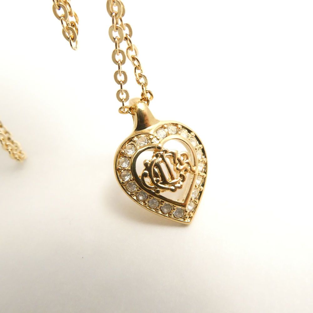 美品 Dior ディオール ネックレス ハート ペンダント ヴィンテージ