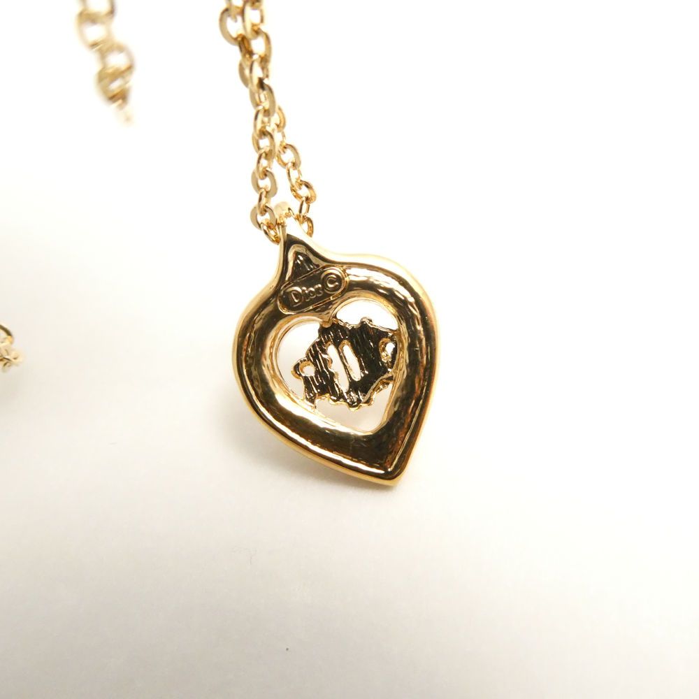 美品 Dior ディオール ネックレス ハート ペンダント ヴィンテージ